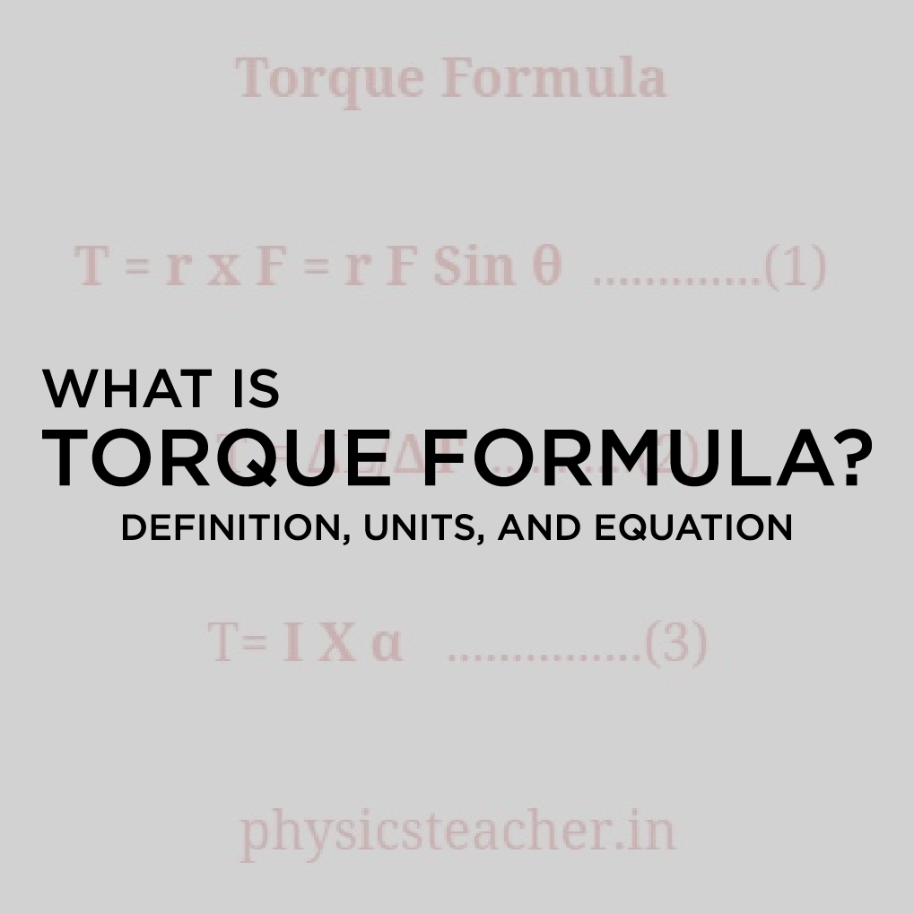 what is Torque Formula