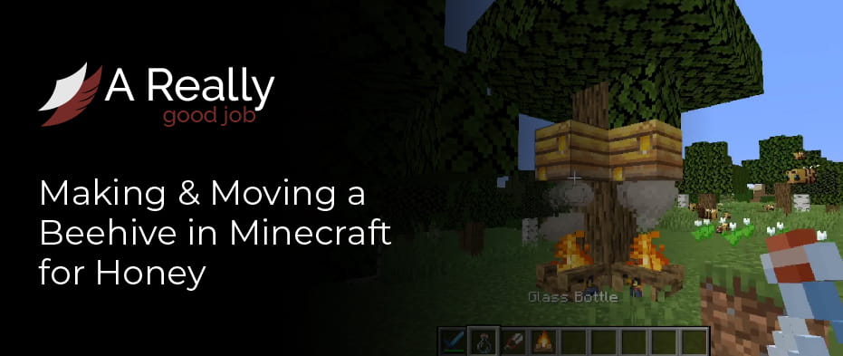 how to collect honey from a beehive in minecraft