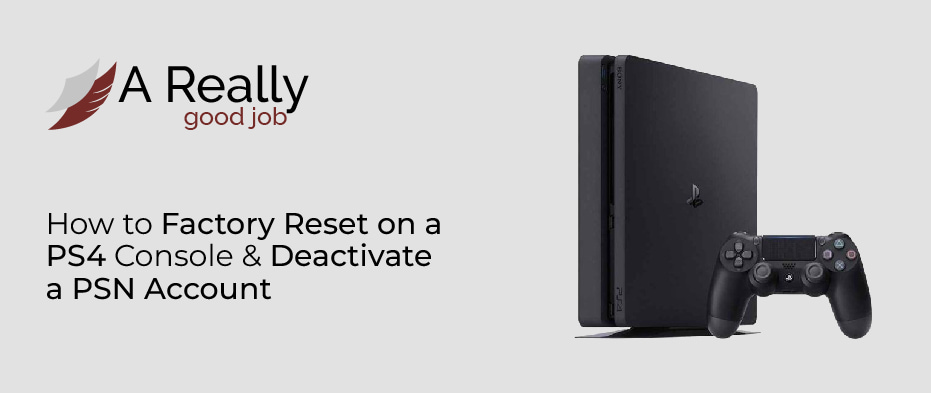 how to factory reset ps4 without controller