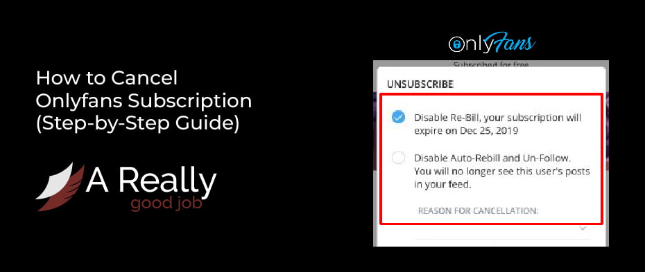how to cancel onlyfans subscription