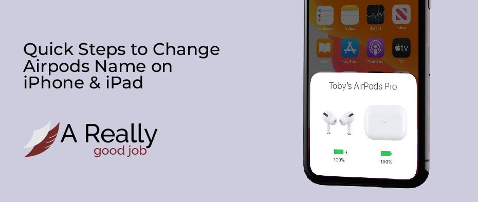 how to change airpods name on iphone